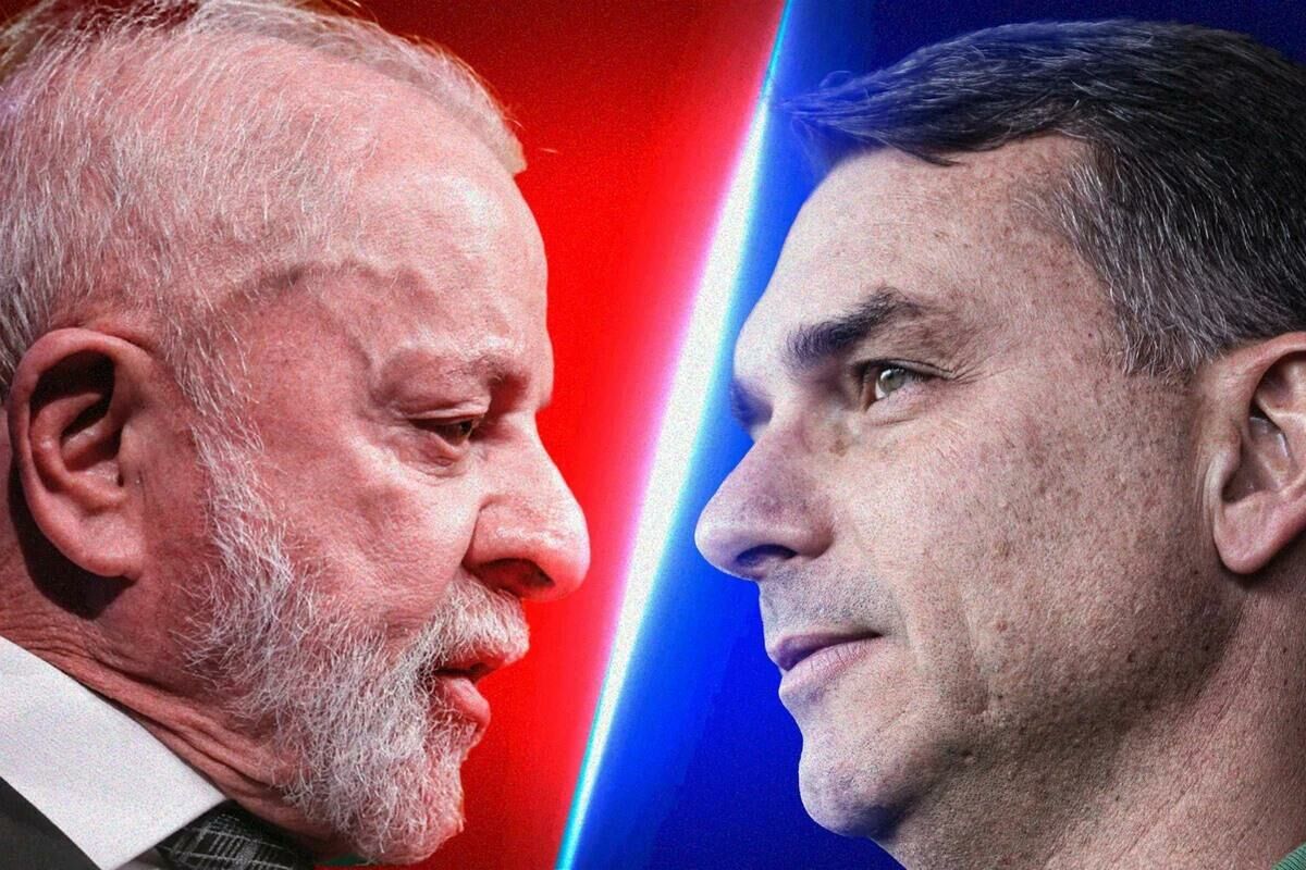 Imagem de compartilhamento para o artigo Flávio Bolsonaro aparece em empate técnico com Lula em simulação de segundo turno para 2026, aponta pesquisa da MS Todo dia